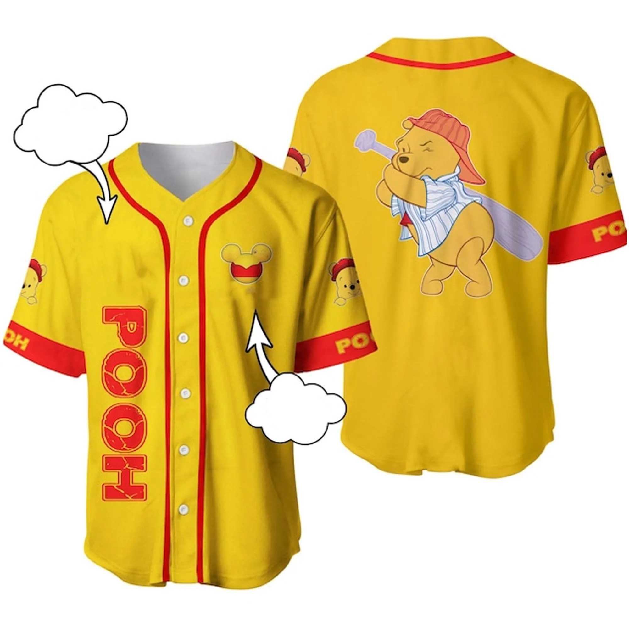2024 New Summer Vintage Buttons Winnie Pooh Cute Custom Style Baseball Jersey Cartoon Oversized Training Uniform Adult/kid Kit
2024 New Summer Vintage Buttons Winnie Pooh Cute Custom Style Baseball Jersey Cartoon Oversized Training Uniform Adult/kid Kit