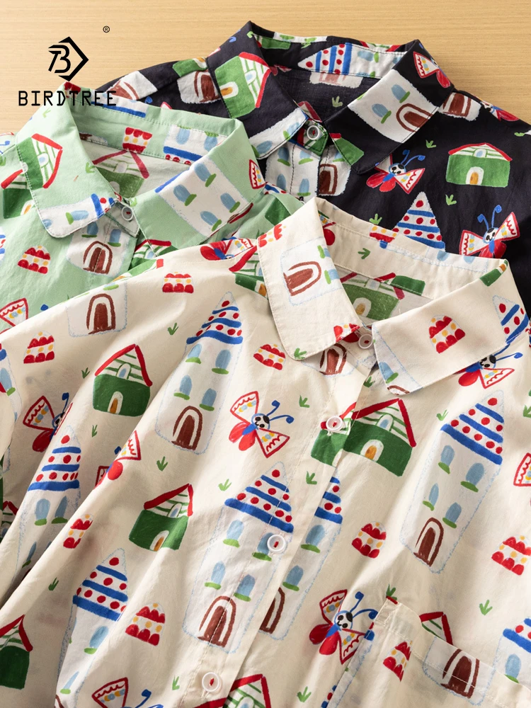 New 2026 Summer Women Cotton Short Sleeve Shirt, Turn-down Collar Printed, Mori Girl Age Reduction Sweet Loose Blouse T66222CC
New 2026 Summer Women Cotton Short Sleeve Shirt, Turn-down Collar Printed, Mori Girl Age Reduction Sweet Loose Blouse T66222CC