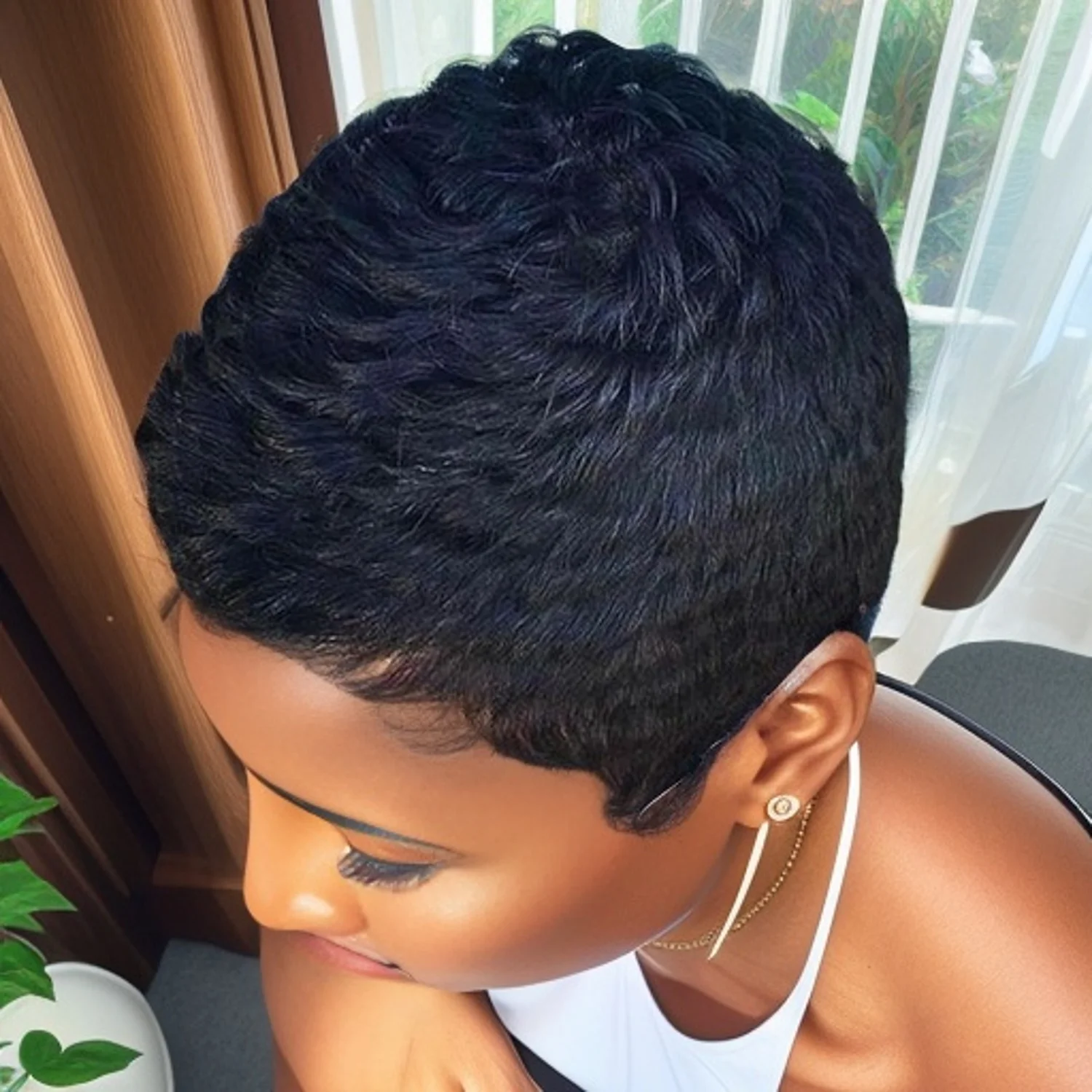Short Human Hair Wigs with Bangs Short Pixie Wig Human Hair for Women Fashion Full Machine Wig Cheap Natural Black Burgundy Brow
Short Human Hair Wigs with Bangs Short Pixie Wig Human Hair for Women Fashion Full Machine Wig Cheap Natural Black Burgundy Brow