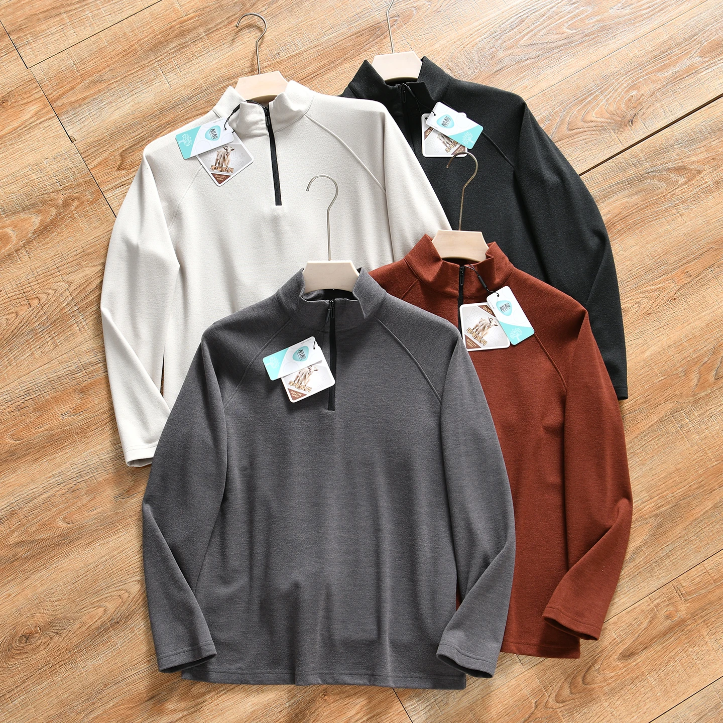 Warm Acrylic Wool Blend Men's T-Shirt Stand Collar High Elastic Comfortable Base Shirt Casual Style Long Sleeve Full Zipper
Warm Acrylic Wool Blend Men's T-Shirt Stand Collar High Elastic Comfortable Base Shirt Casual Style Long Sleeve Full Zipper
