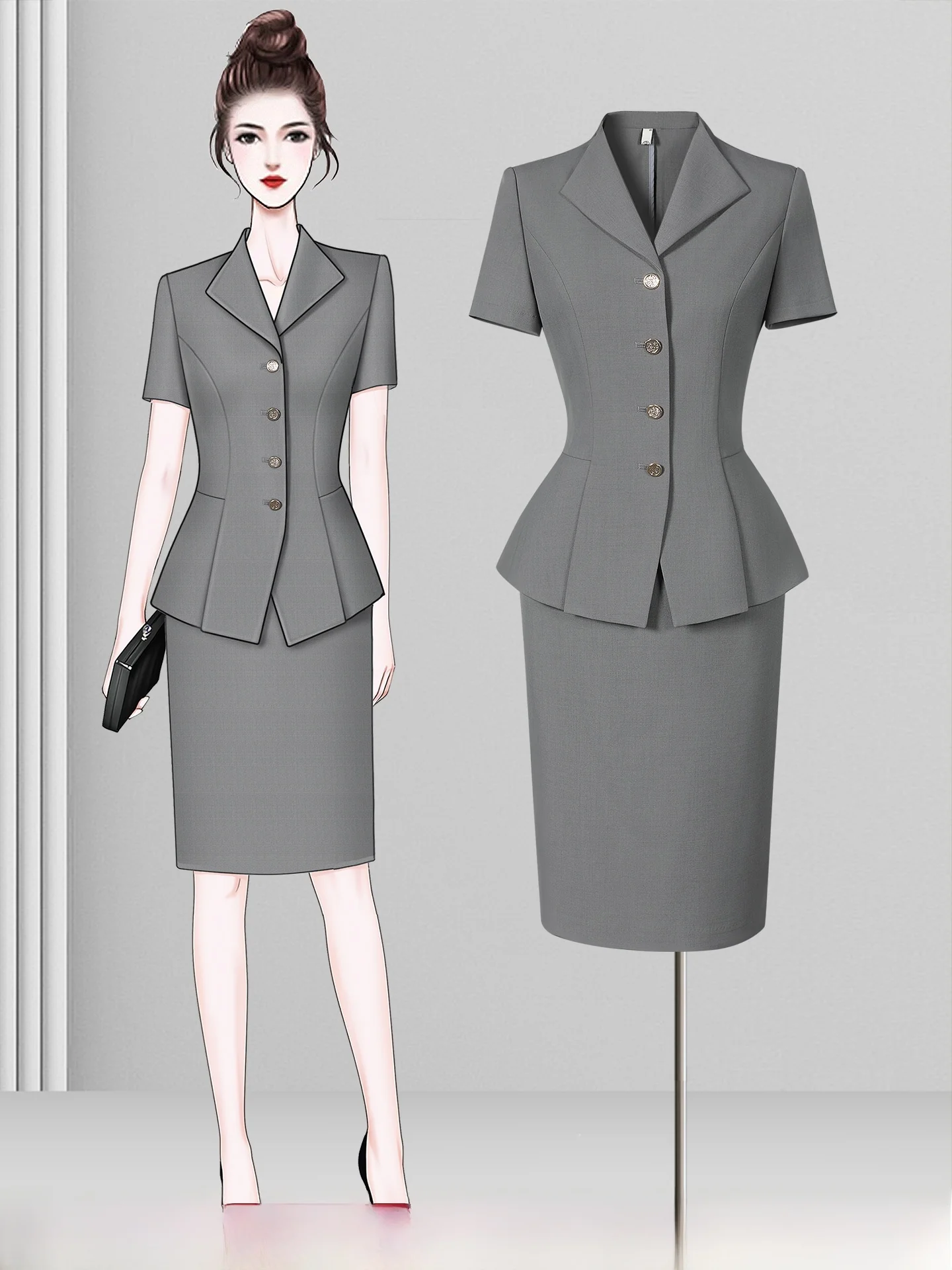 Professional Thin Suit Set for Women Summer Jewelry Store Beauty Salon Work Uniform Hotel Front Desk Uniform Korean Style
Professional Thin Suit Set for Women Summer Jewelry Store Beauty Salon Work Uniform Hotel Front Desk Uniform Korean Style