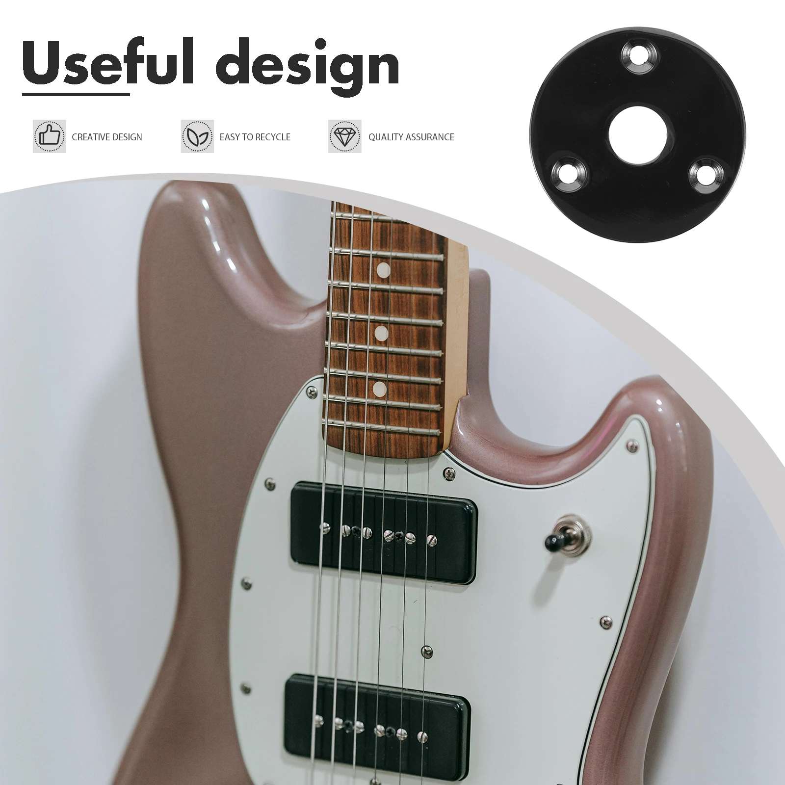 5 Pcs Guitar Interface Film Electric Accessories Jack Plate Round Output Metal Socket Plates for Replacement Input
5 Pcs Guitar Interface Film Electric Accessories Jack Plate Round Output Metal Socket Plates for Replacement Input