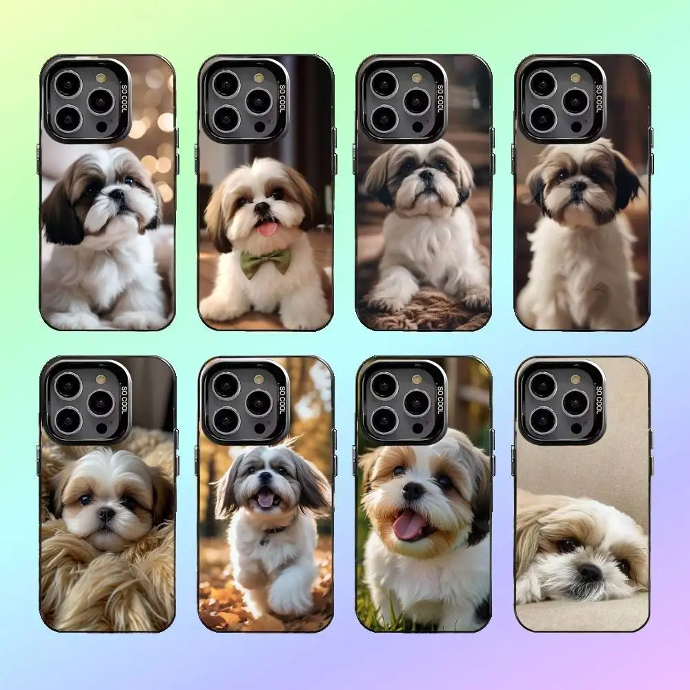 Pet S-Shih T-Tzu Dog Phone Case For iPhone17,16,15,14,13,12,11 Lens Border Silver Plated Cover Candy Matte Cover
Pet S-Shih T-Tzu Dog Phone Case For iPhone17,16,15,14,13,12,11 Lens Border Silver Plated Cover Candy Matte Cover