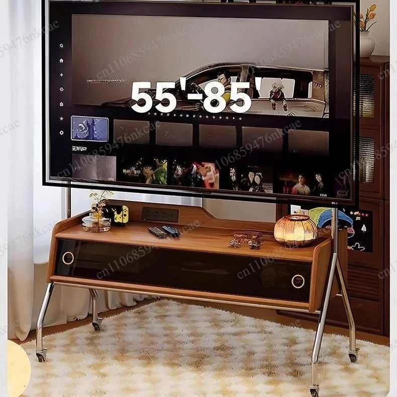 Solid wood removable TV stand, small apartment TV cabinet in living room, floor TV stand cart
Solid wood removable TV stand, small apartment TV cabinet in living room, floor TV stand cart