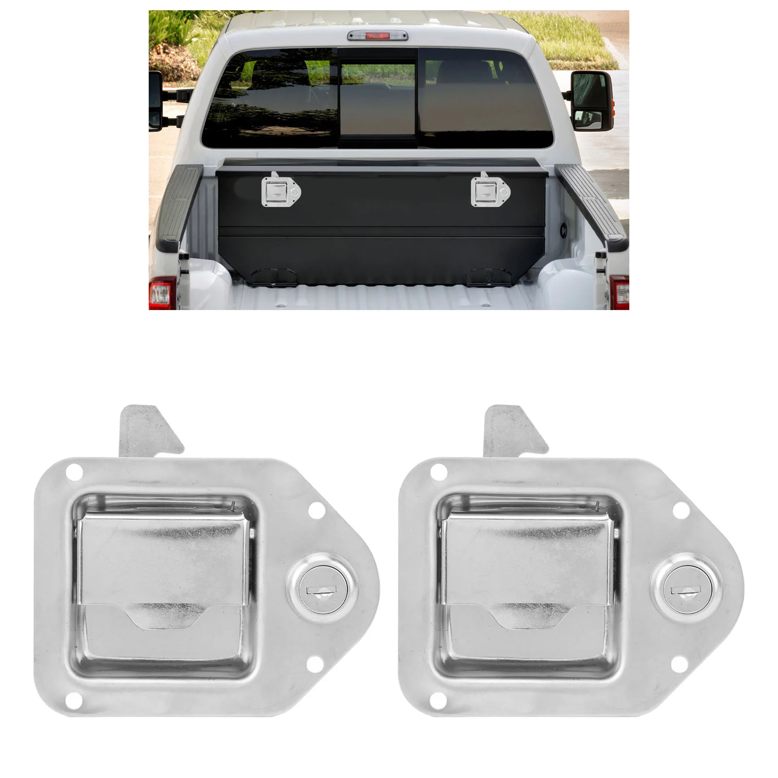 Замок ящика для инструментов для грузовика, противоугонный, простой в установке, устойчивый к окислению, замок для ящика для инструментов с шайбой для прицепа RV, UTV, ATV Box
Замок ящика для инструментов для грузовика, противоугонный, простой в установке, устойчивый к окислению, замок для ящика для инструментов с шайбой для прицепа RV, UTV, ATV Box