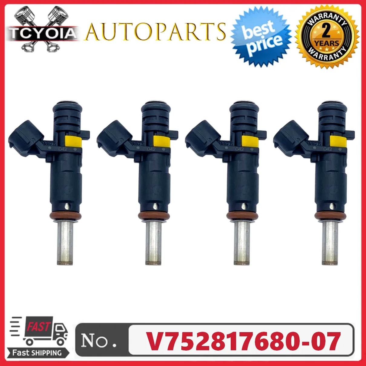 4 шт. 7528176 V752817680-07 Топливная форсунка для MINI COOPER 07 ~ 15 COOPER COUNTRYMAN 11 ~ 16 COOPER PACEMAN 13 ~ 16 1,6 л L4 
4 шт. 7528176 V752817680-07 Топливная форсунка для MINI COOPER 07 ~ 15 COOPER COUNTRYMAN 11 ~ 16 COOPER PACEMAN 13 ~ 16 1,6 л L4