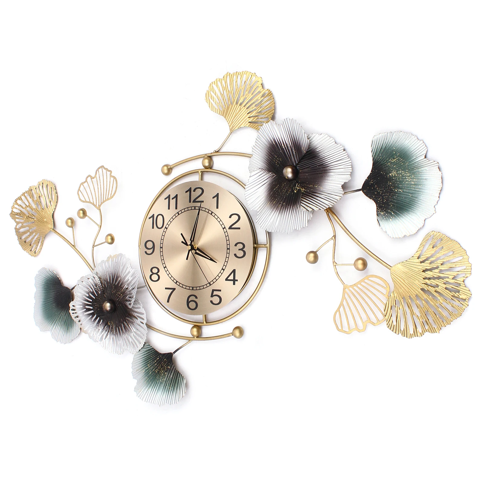 Low Noise Wall Clock, Ginkgo Leaf Design, Quartz Movement, Durable Iron & Aluminum, Great Gift for Loved Ones
Low Noise Wall Clock, Ginkgo Leaf Design, Quartz Movement, Durable Iron & Aluminum, Great Gift for Loved Ones