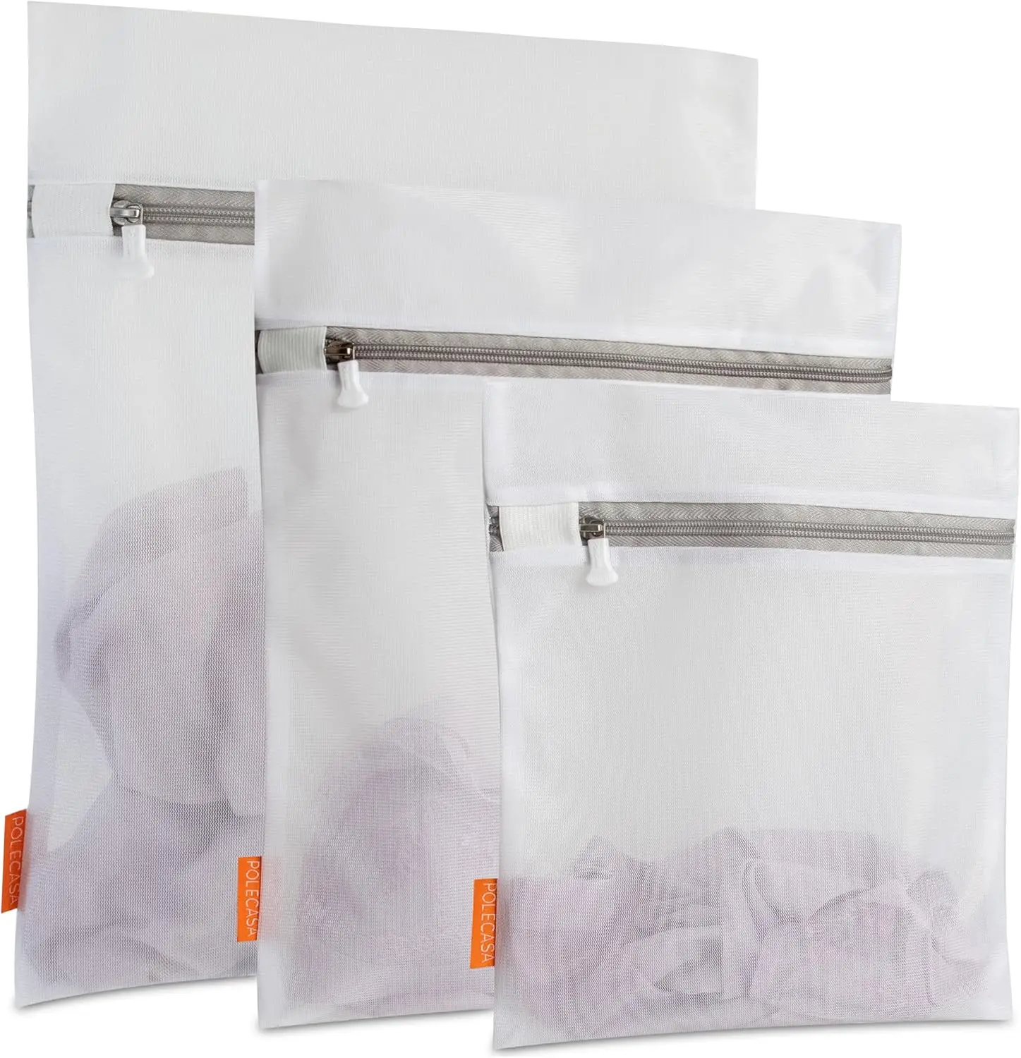 3 Pack Mesh Laundry Bags - Large, Medium, Small - Durable Zipper Wash Bags for Delicates, Lingerie, Bras, Underwear, Baby Clothes - Protect Garments in Washing Machine
3 Pack Mesh Laundry Bags - Large, Medium, Small - Durable Zipper Wash Bags for Delicates, Lingerie, Bras, Underwear, Baby Clothes - Protect Garments in Washing Machine