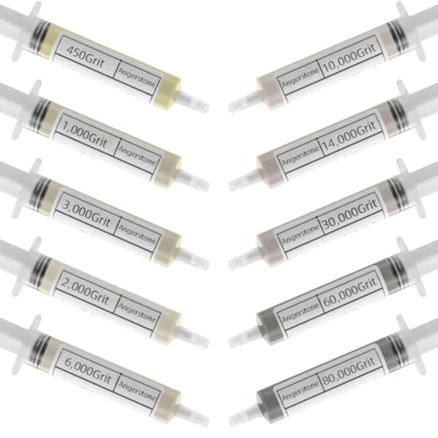 40% Concentration Diamond Polishing Compound Kit of 10 Lapping Compound 80, 000 to 450 Grit, Profional Stropping Compound for M
40% Concentration Diamond Polishing Compound Kit of 10 Lapping Compound 80, 000 to 450 Grit, Profional Stropping Compound for M