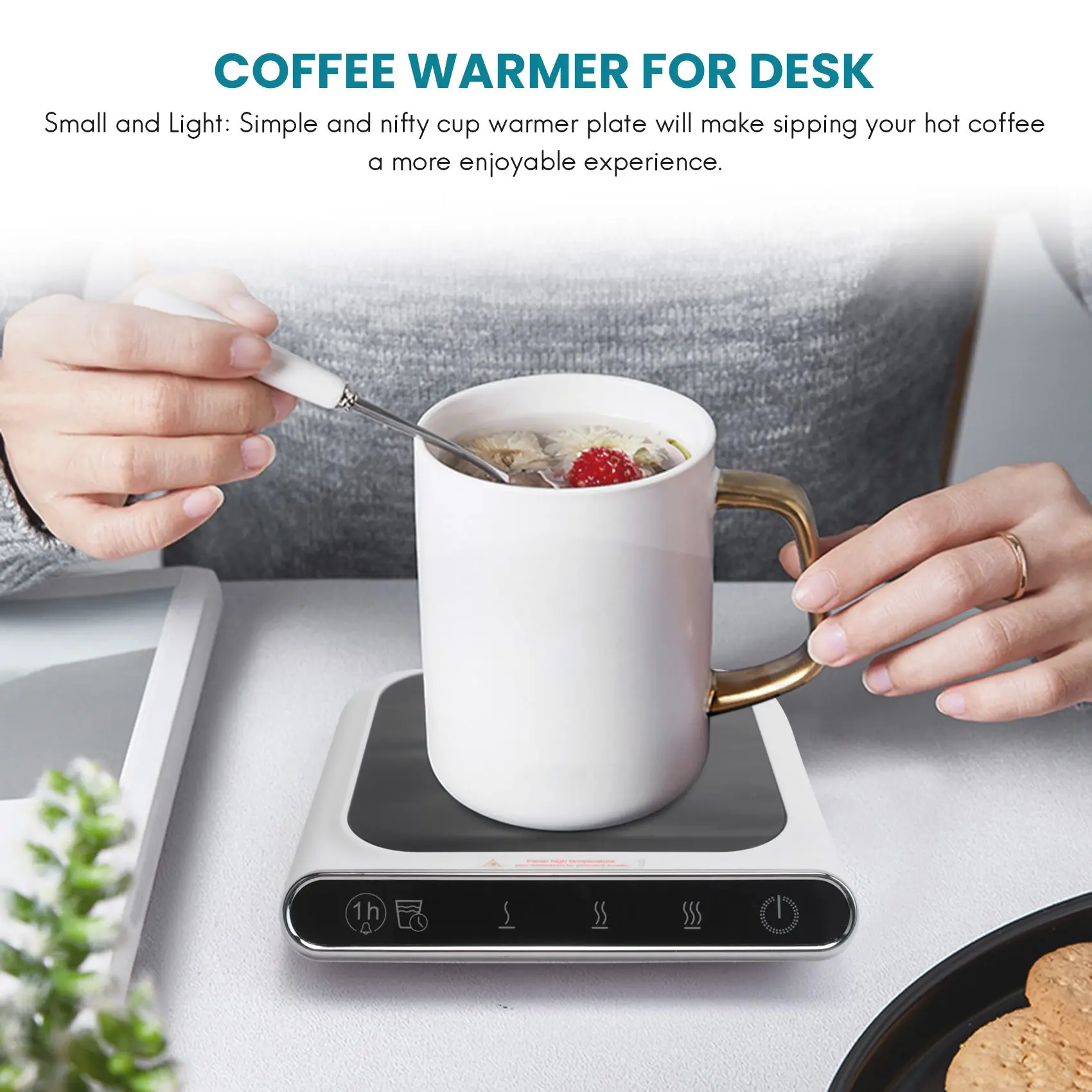 N85R-Coffee Cup Warmer For Desk 3-Gear Adjustable Constant Temperature 55°C Mug Warmer With Drink Water Reminder Home Office
N85R-Coffee Cup Warmer For Desk 3-Gear Adjustable Constant Temperature 55°C Mug Warmer With Drink Water Reminder Home Office