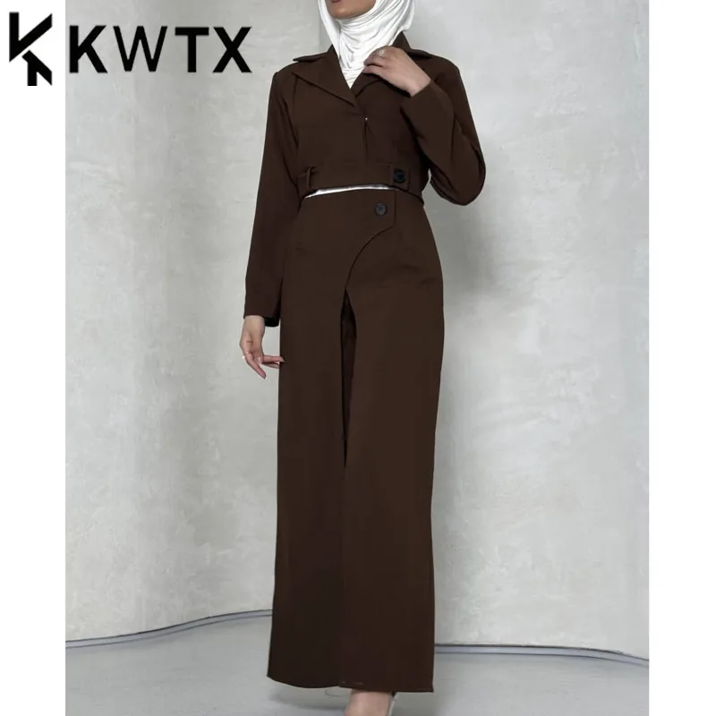 KWTX 2025 Summer Brown 2-Layer Irregular Pants Set Short Crop Top Women Fashion Trendy Outfit Streetwear
KWTX 2025 Summer Brown 2-Layer Irregular Pants Set Short Crop Top Women Fashion Trendy Outfit Streetwear