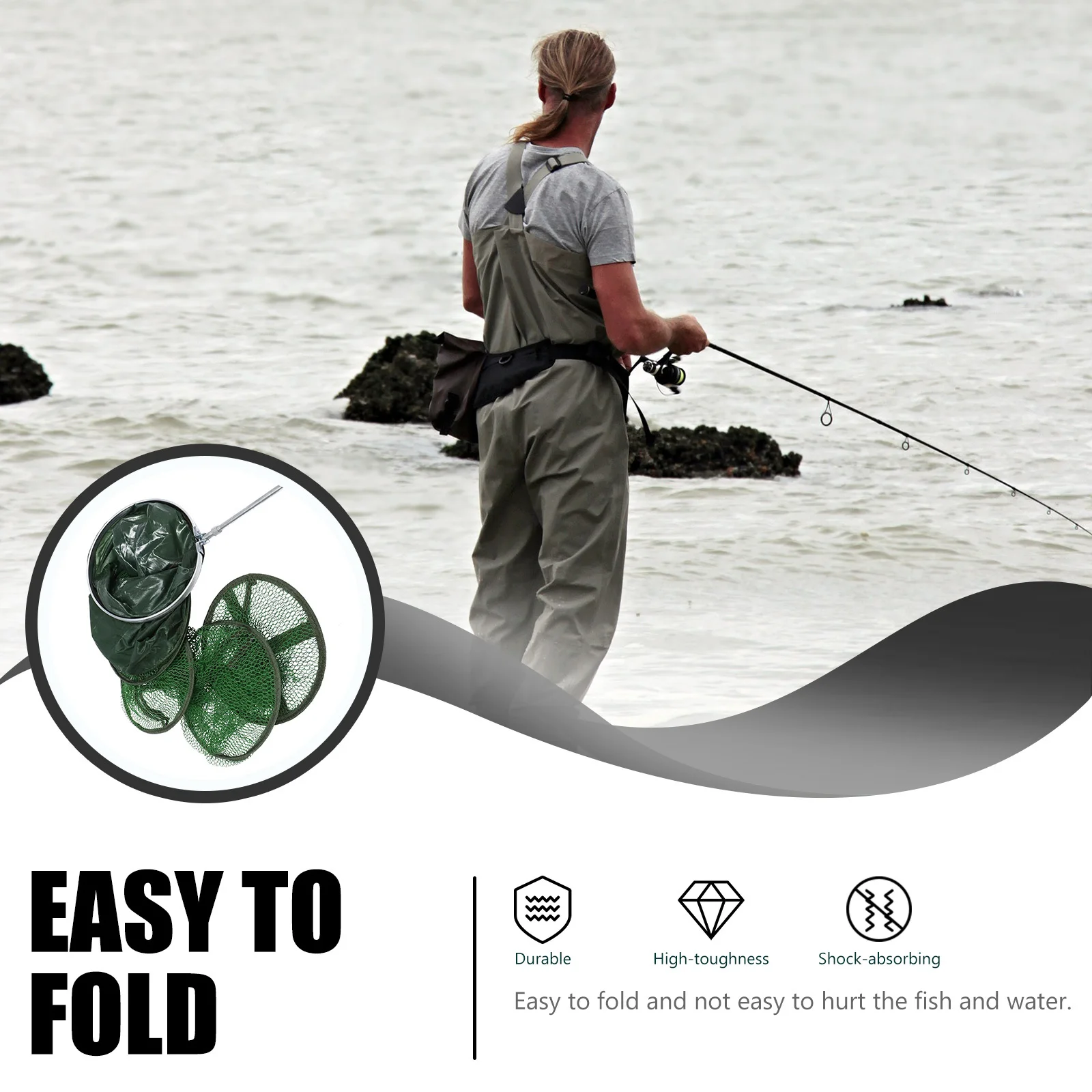 1pc Fish Cage Premium Mesh Strong Capacity For Mesh Basket Pond River Boat Fishing Landing Net Fishing Supply
1pc Fish Cage Premium Mesh Strong Capacity For Mesh Basket Pond River Boat Fishing Landing Net Fishing Supply