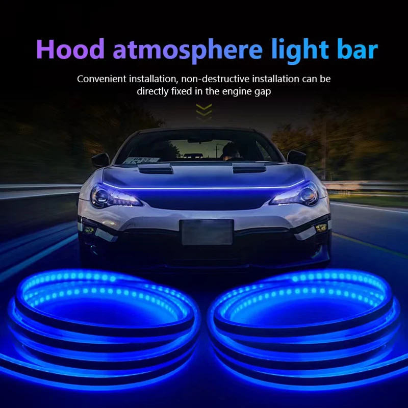 1 pcs Scan Lighting Car Hood Light Strip Daytime Running Lamp Waterproof Auto Diy Cutter Lights Decorative Ambient Neon Lamp 12v
1 pcs Scan Lighting Car Hood Light Strip Daytime Running Lamp Waterproof Auto Diy Cutter Lights Decorative Ambient Neon Lamp 12v