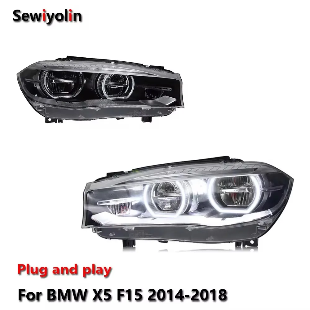 Car LED Headlight Light Assemblies For BMW X5 F15 2014-2018 Auto Fog DRL Brake Turn Signal Lamp Plug and Play
Car LED Headlight Light Assemblies For BMW X5 F15 2014-2018 Auto Fog DRL Brake Turn Signal Lamp Plug and Play