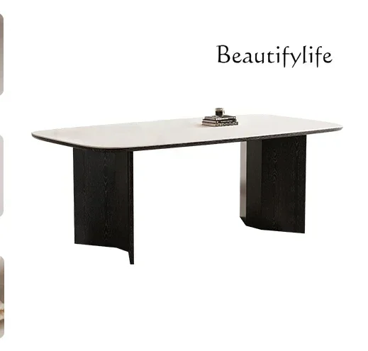 dining table household small apartment pure white rock slab cream style rectangular black medium and ancient style dining tableh
dining table household small apartment pure white rock slab cream style rectangular black medium and ancient style dining tableh
