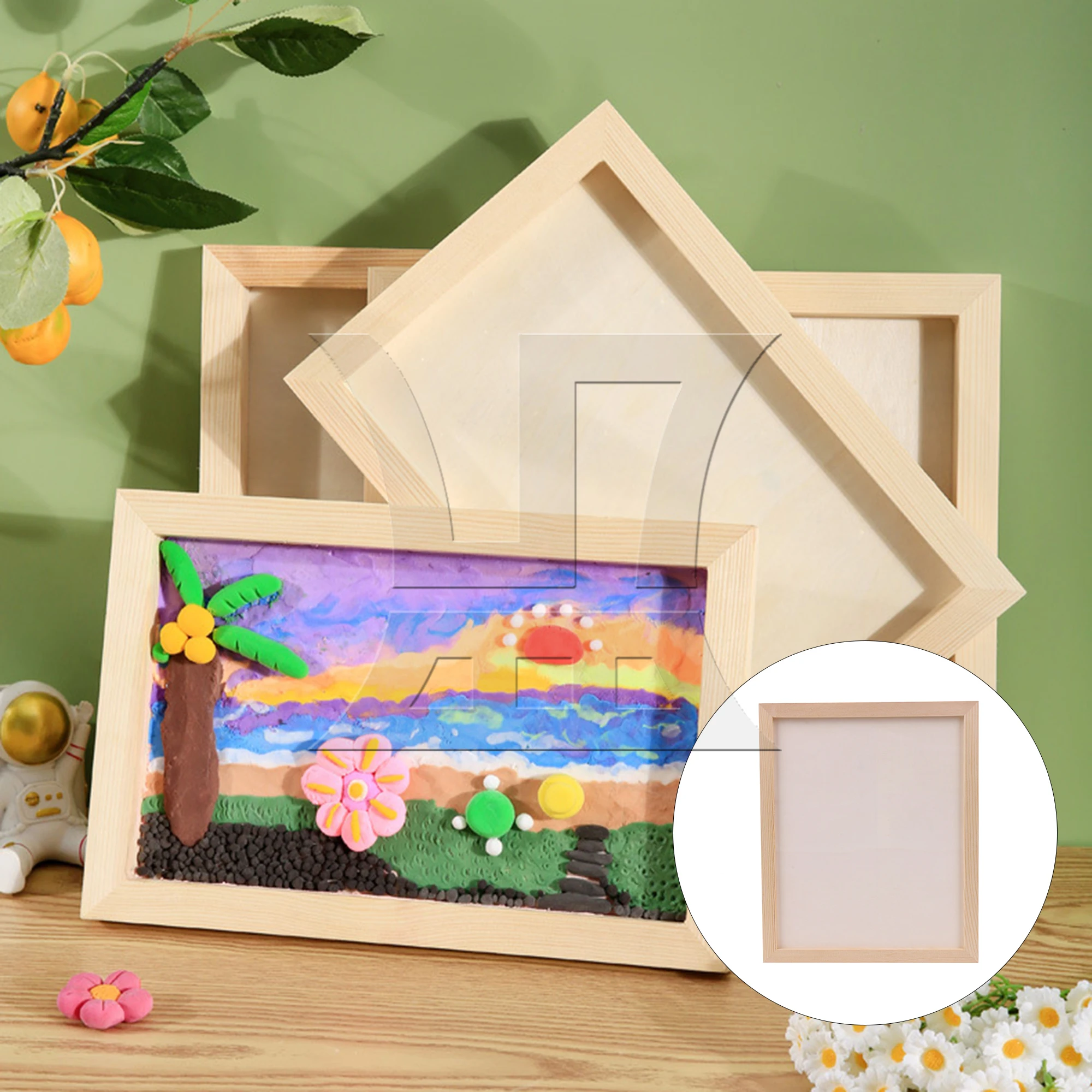 CNBTR 1pc Square Unfinished Wooden Canvas Panels Boards High-quality Material 25x30x0.9cm
CNBTR 1pc Square Unfinished Wooden Canvas Panels Boards High-quality Material 25x30x0.9cm