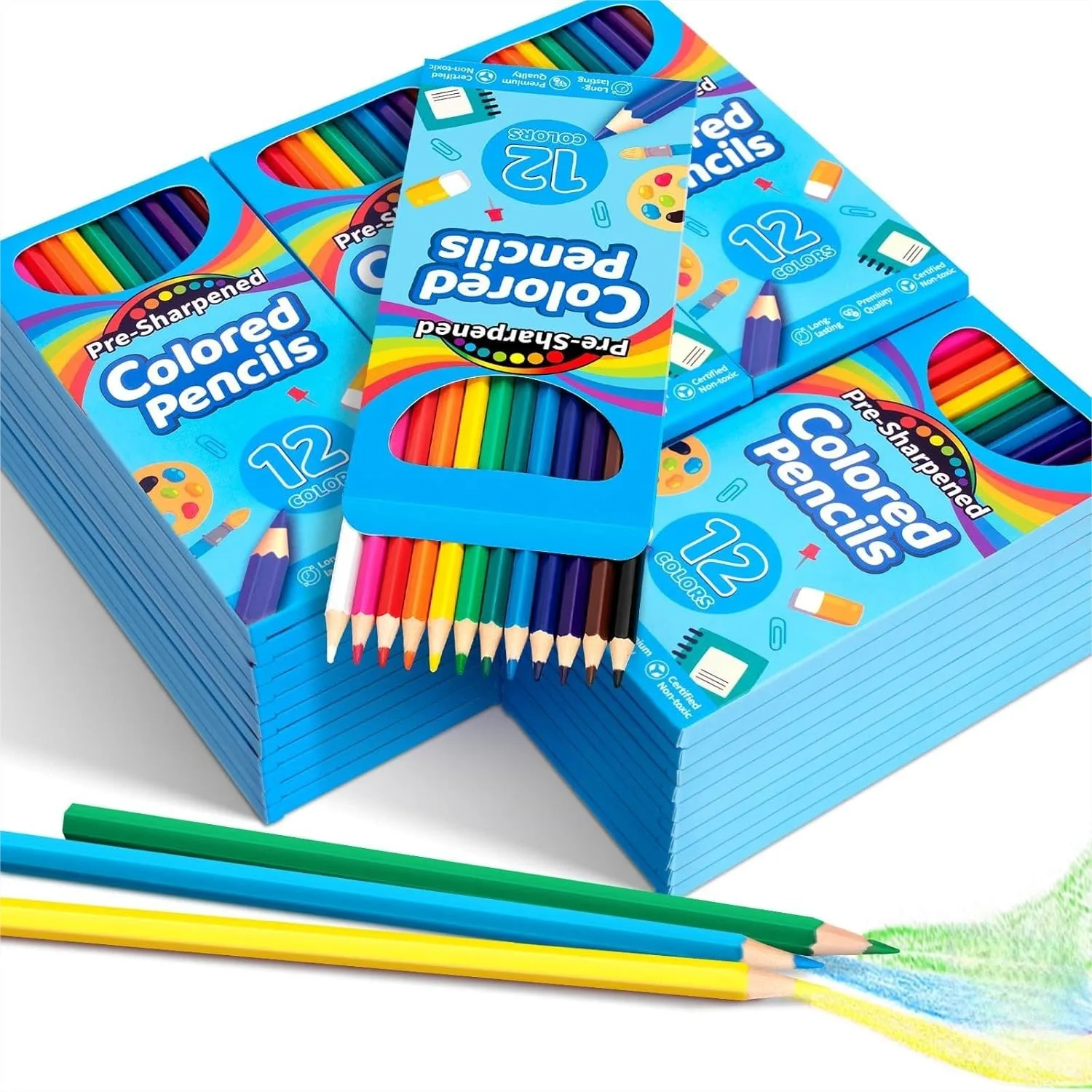432 Count Colored Pencils Bulk 36 Pack Pre-sharpened Coloring Pencils for Kids 12 Vibrant Colors School Supplies for Teachers Classroom Prizes Drawing Art Supplies
432 Count Colored Pencils Bulk 36 Pack Pre-sharpened Coloring Pencils for Kids 12 Vibrant Colors School Supplies for Teachers Classroom Prizes Drawing Art Supplies