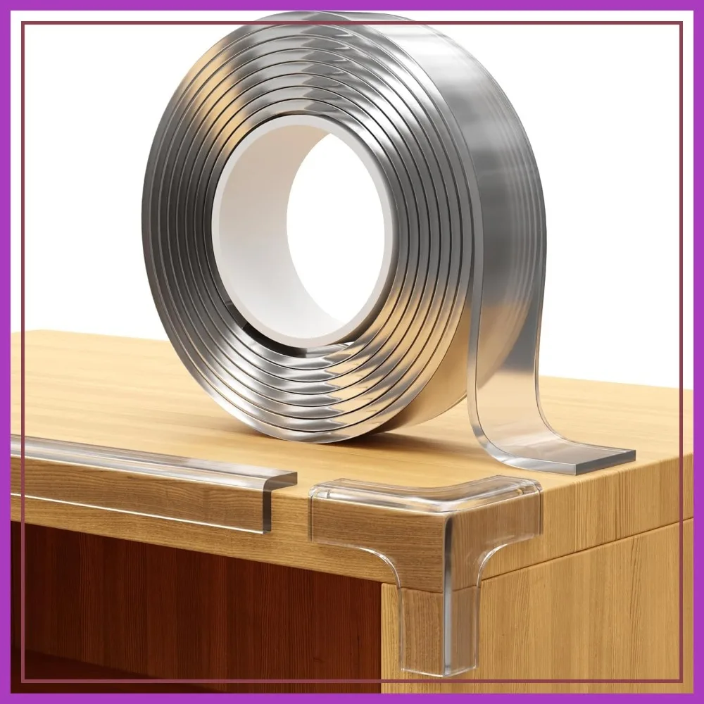 16ft Edge Protector & 4 Clear Corner Guards for Furniture, Cabinet & Table Safety Bumpers
16ft Edge Protector & 4 Clear Corner Guards for Furniture, Cabinet & Table Safety Bumpers