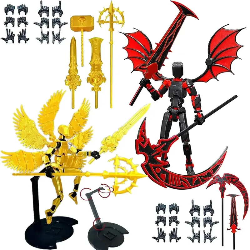 13-Articulated 3rd Gen 3D Printed DIY Mannequin Figure Angel Demon Grim Reaper Stylized Flexible Joint Doll Trendy for Art Fans
13-Articulated 3rd Gen 3D Printed DIY Mannequin Figure Angel Demon Grim Reaper Stylized Flexible Joint Doll Trendy for Art Fans