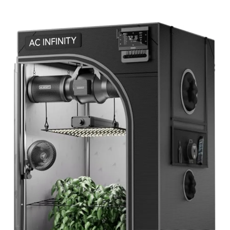 AI Grow System 2x2 1-Plant Kit with Self-Learning AI Controller Dynamic Airflow LM301H LED Lighting Control 2000D Mylar Tent wi
AI Grow System 2x2 1-Plant Kit with Self-Learning AI Controller Dynamic Airflow LM301H LED Lighting Control 2000D Mylar Tent wi