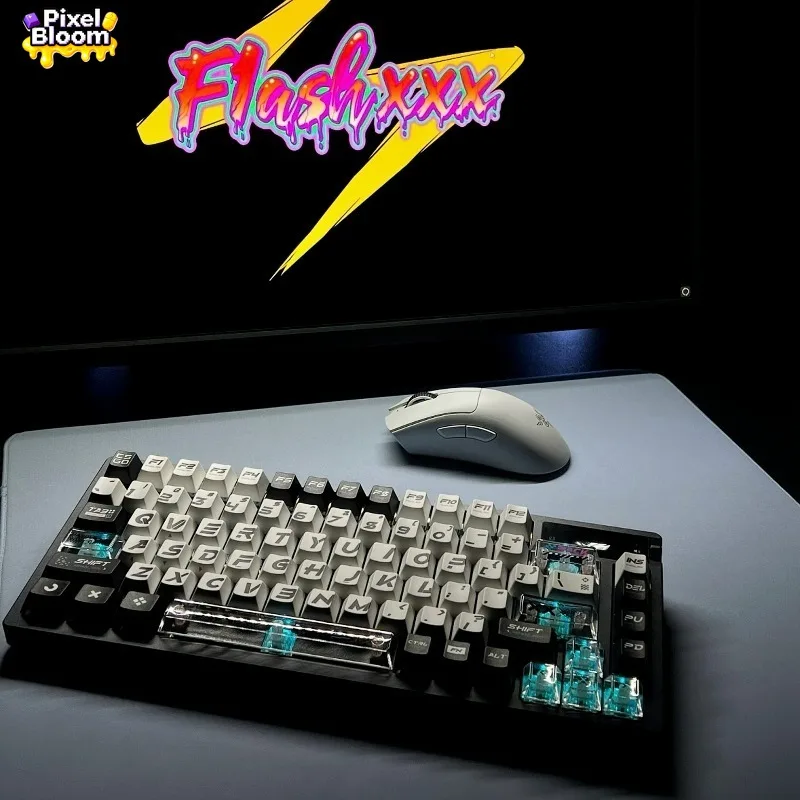 Print Collection Keycaps PBT PC Blend 151+20 Keys Side Legend RGB Backlit Dye-Sub Printing Full Layout The Perfect Gamer Gift