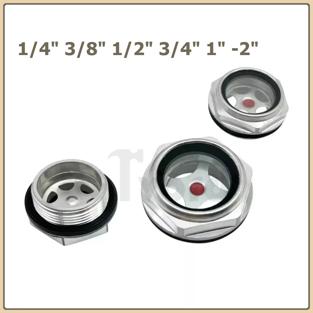 1/4" 3/8" 1/2" 3/4" 1" -2" BSP NPT M10-M60 Metric Male Aluminum Oil Sight Glass Window Air Compressor Lathe Aluminum Alloy
1/4" 3/8" 1/2" 3/4" 1" -2" BSP NPT M10-M60 Metric Male Aluminum Oil Sight Glass Window Air Compressor Lathe Aluminum Alloy