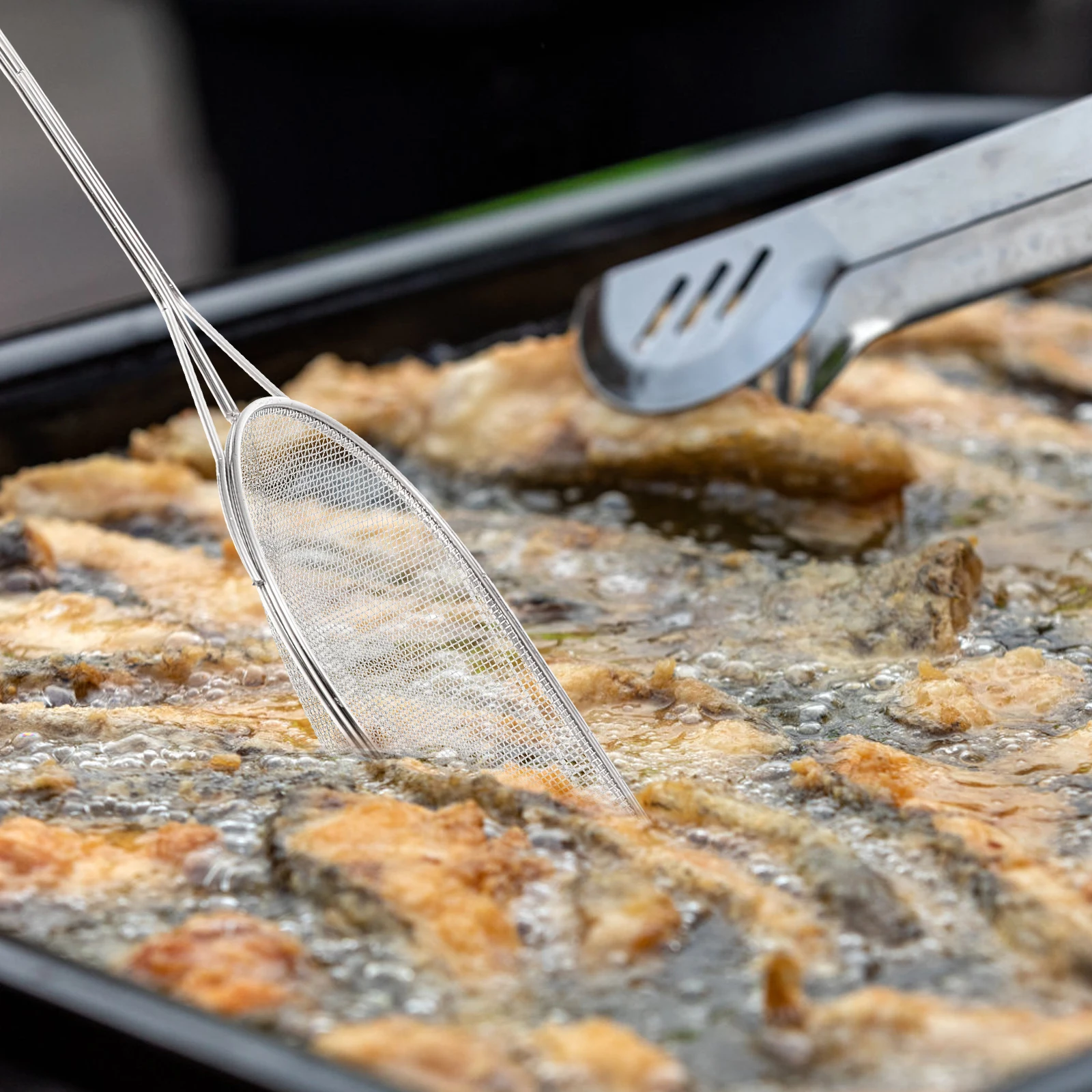 1pc Stainless Steel Oil Skimmer Ladle Long Handle Food Strainer Spoon Frying Soup Noodles Pasta Cooking Kitchen Tool Household
1pc Stainless Steel Oil Skimmer Ladle Long Handle Food Strainer Spoon Frying Soup Noodles Pasta Cooking Kitchen Tool Household