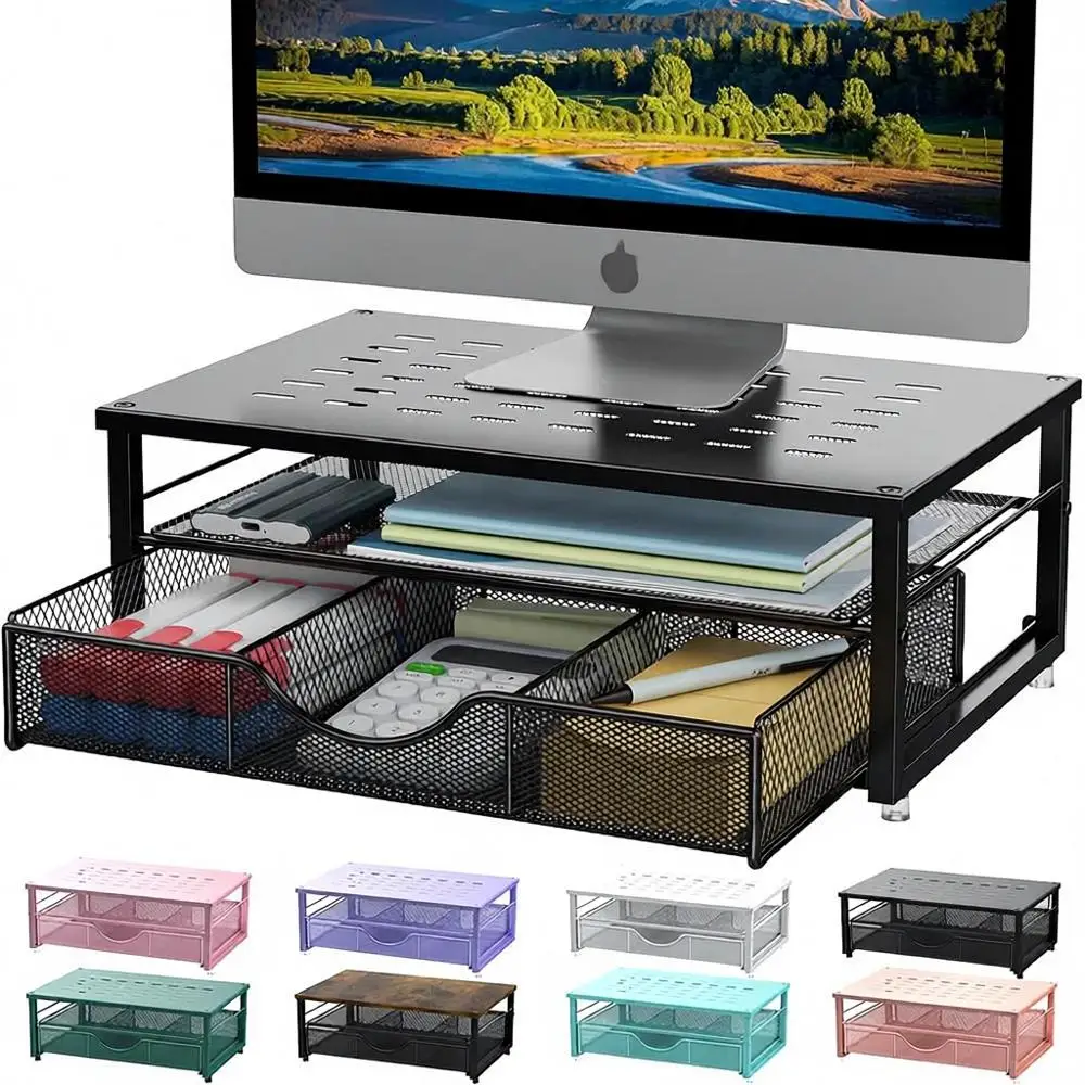 Monitor Stand Riser with Desk Organizer, Office Accessories, and Storage Solutions - Black
Monitor Stand Riser with Desk Organizer, Office Accessories, and Storage Solutions - Black
