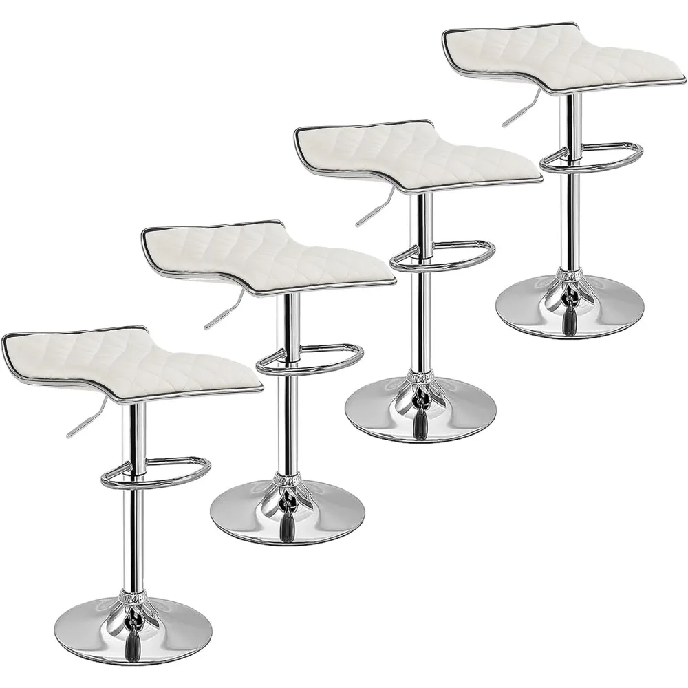 Bar Stools Set of 4, Adjustable Bar Stools, Bar Height Stools for Kitchen Counter, White
Bar Stools Set of 4, Adjustable Bar Stools, Bar Height Stools for Kitchen Counter, White