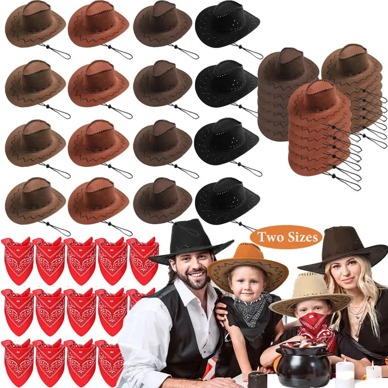 6-24 Pcs Cowboy Western Hat and Bandana for Women Men Western Party Cowboy Hats for Wedding Birthday Costume Party Favors
6-24 Pcs Cowboy Western Hat and Bandana for Women Men Western Party Cowboy Hats for Wedding Birthday Costume Party Favors