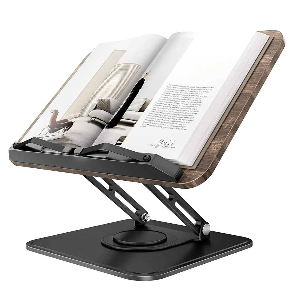 Подставка для книг Tounee, 360° ° Вращающаяся подставка для книг, регулируемый держатель для кулинарных книг для чтения без помощи рук, складная настольная подставка
Подставка для книг Tounee, 360° ° Вращающаяся подставка для книг, регулируемый держатель для кулинарных книг для чтения без помощи рук, складная настольная подставка
