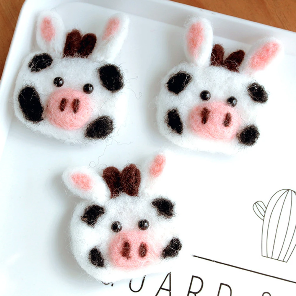 2pcs Felt Cow Hair Clips Diy Accessories Elegant Headband Appliques Felt Decoration Craft Embellishment For Brooch Hairpin
2pcs Felt Cow Hair Clips Diy Accessories Elegant Headband Appliques Felt Decoration Craft Embellishment For Brooch Hairpin