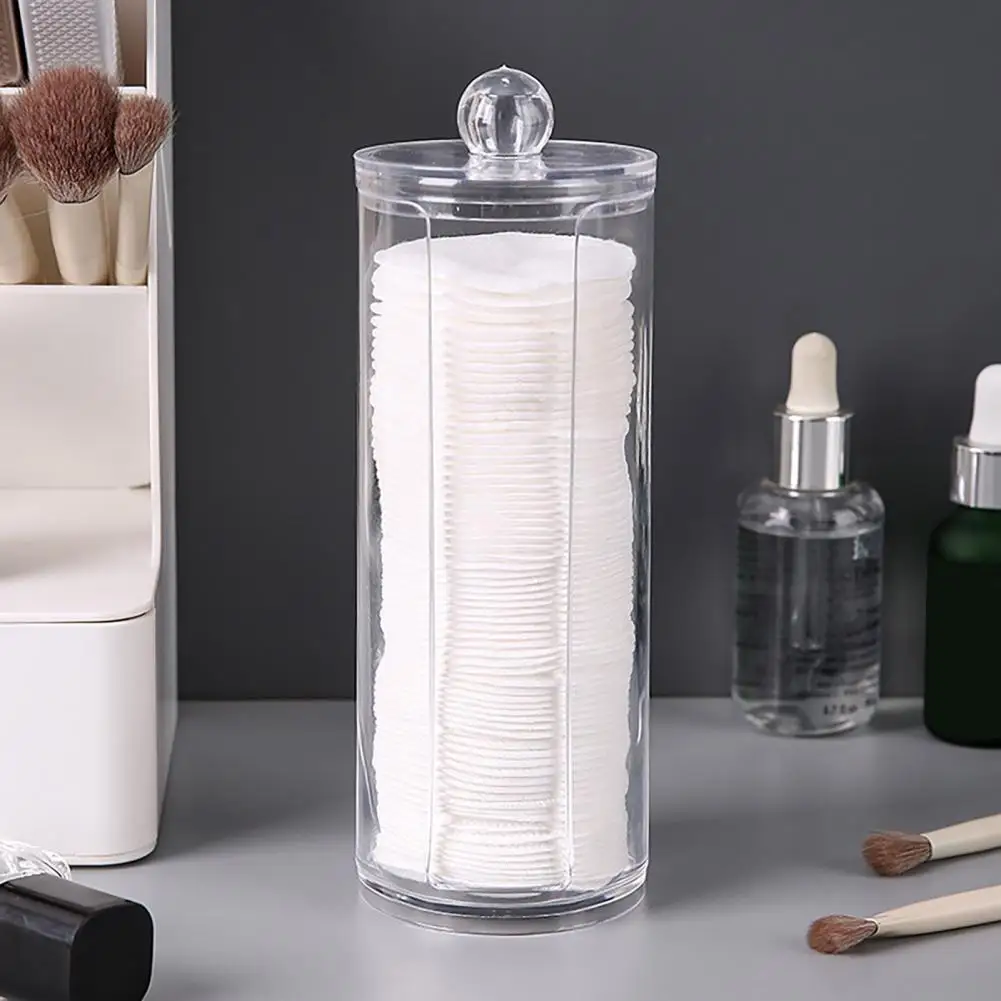 Hygienic Cotton Pad Dispenser Transparent Dustproof Cotton Swab Container with Lid Capacity Cosmetic Storage Box for Home Dorm
Hygienic Cotton Pad Dispenser Transparent Dustproof Cotton Swab Container with Lid Capacity Cosmetic Storage Box for Home Dorm