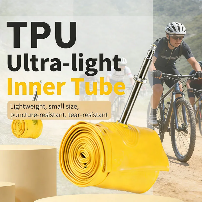 Ultralight TPU Inner Tube for Road Bike Puncture Resistant Presta Valve Copper Core Bicycle Tube Cycling Parts
Ultralight TPU Inner Tube for Road Bike Puncture Resistant Presta Valve Copper Core Bicycle Tube Cycling Parts