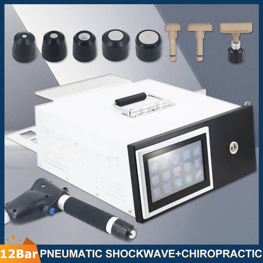 Pneumatic Shockwave Therapy Machine 12Bar For ED Treatmen Relieve Body Pain 800N Chiropractic Corrective Professional Massagr
Pneumatic Shockwave Therapy Machine 12Bar For ED Treatmen Relieve Body Pain 800N Chiropractic Corrective Professional Massagr