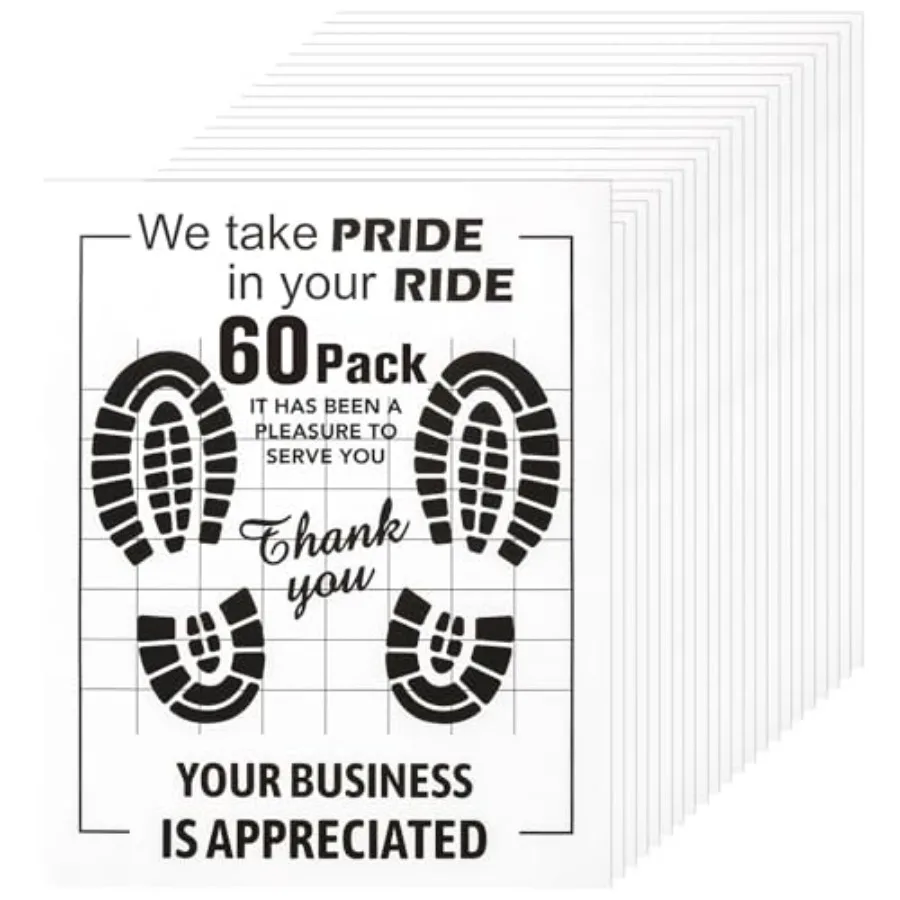 60 Pcs Paper Floor Mats for Cars, 16"x20" Disposable Car Floor Mats with Kraft Paper + PE Waterproof Layer, Temporary Vehicles
60 Pcs Paper Floor Mats for Cars, 16"x20" Disposable Car Floor Mats with Kraft Paper + PE Waterproof Layer, Temporary Vehicles
