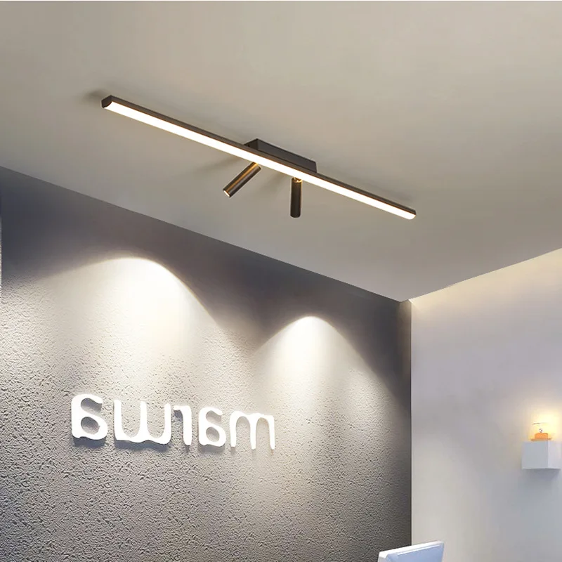 Modern Led Chandeliers With Spotlights Acrylic Black Strip Ceiling Lamps For Living Dining Room Kitchen Corridor Indoor Lighting
Modern Led Chandeliers With Spotlights Acrylic Black Strip Ceiling Lamps For Living Dining Room Kitchen Corridor Indoor Lighting