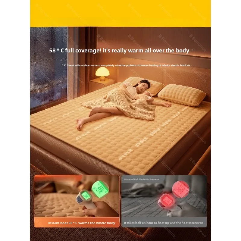 Electric Blanket Double Size Safe Heating Pad for Warmth Winter Use
Electric Blanket Double Size Safe Heating Pad for Warmth Winter Use