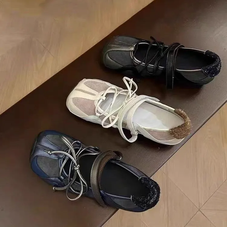 2025 Women's Stitching Leather Soft Sole Ballet-inspired Velcro Mary Jane Shoes - Casual Versatile Ultra-Soft Flats
2025 Women's Stitching Leather Soft Sole Ballet-inspired Velcro Mary Jane Shoes - Casual Versatile Ultra-Soft Flats