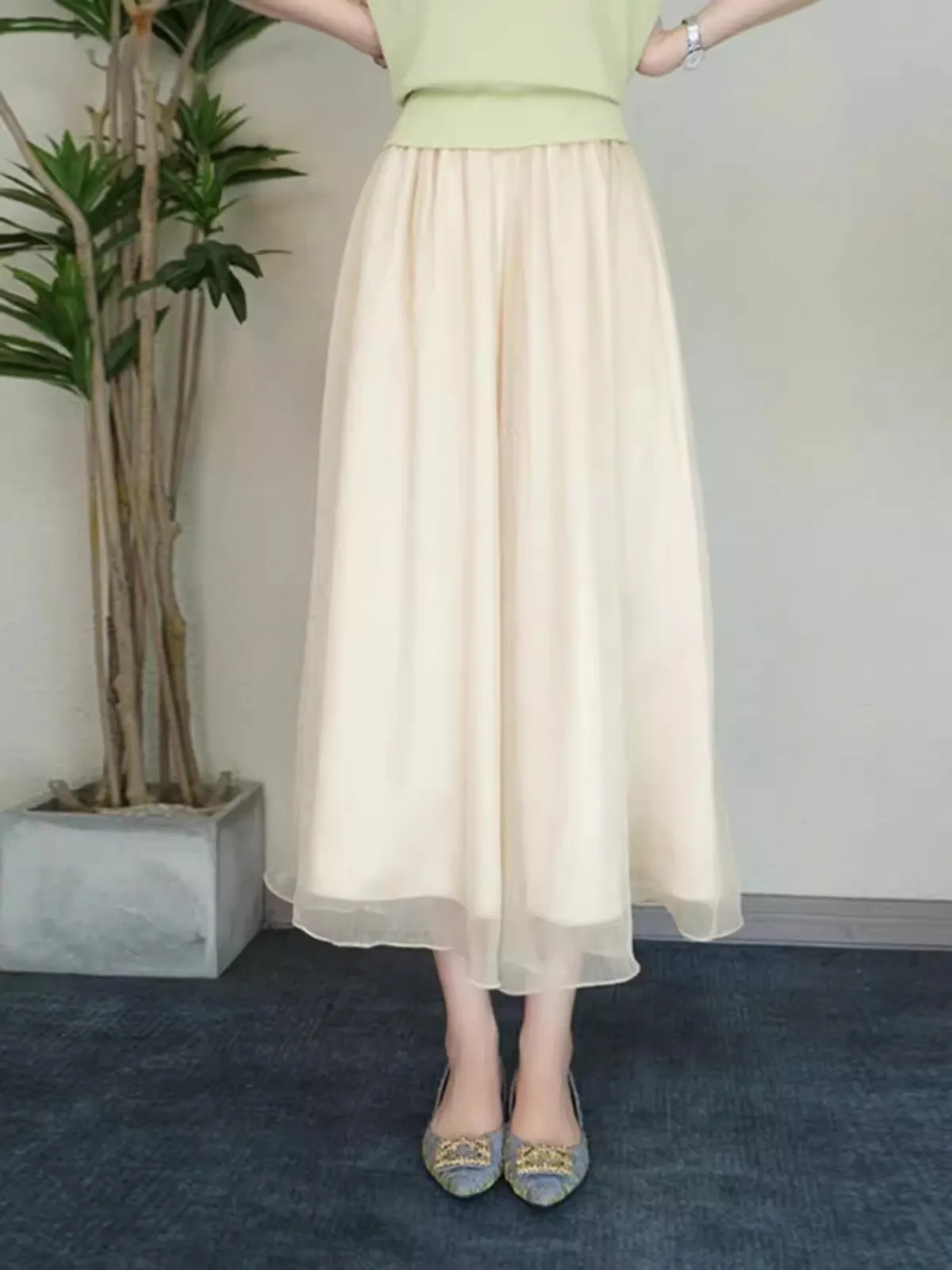 plus Size Ice Silk Chiffon Wide Leg Pants Women Summer Thin Slimming Casual Trousers Nine Points Low Waist Slim Fit Lightweight
plus Size Ice Silk Chiffon Wide Leg Pants Women Summer Thin Slimming Casual Trousers Nine Points Low Waist Slim Fit Lightweight