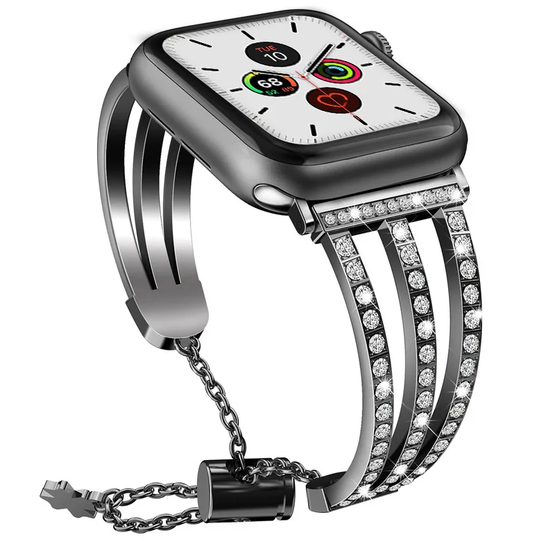 Diamond strap for Apple watch band 45mm 41mm 40mm 44mm 38mm 42mm stainless steel iWatch series 7 6 5 4 3 2 bracelet Accessories
Diamond strap for Apple watch band 45mm 41mm 40mm 44mm 38mm 42mm stainless steel iWatch series 7 6 5 4 3 2 bracelet Accessories