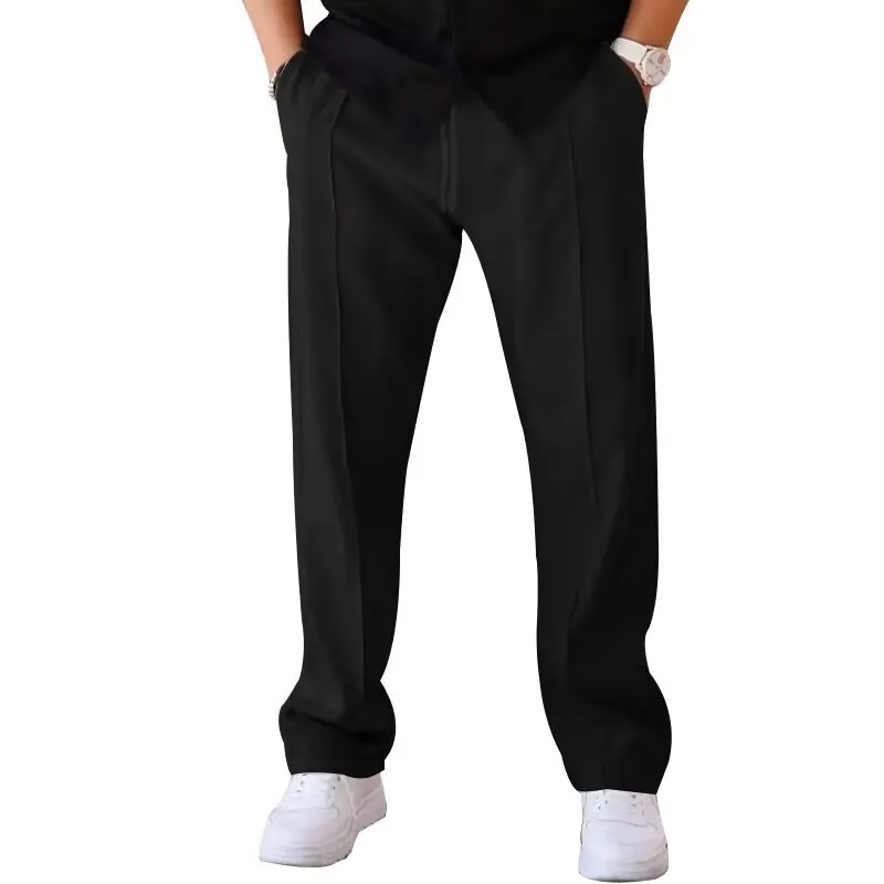 Hot selling Spring and Autumn men's fashionable casual solid color pants, loose tight rope straight leg pants
Hot selling Spring and Autumn men's fashionable casual solid color pants, loose tight rope straight leg pants