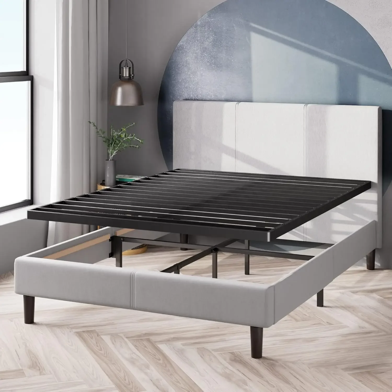 Quick Lock Bunkie Board, Box Spring & Bed Slat Replacement, Metal Frame with Steel Slats, Easy Assembly
Quick Lock Bunkie Board, Box Spring & Bed Slat Replacement, Metal Frame with Steel Slats, Easy Assembly