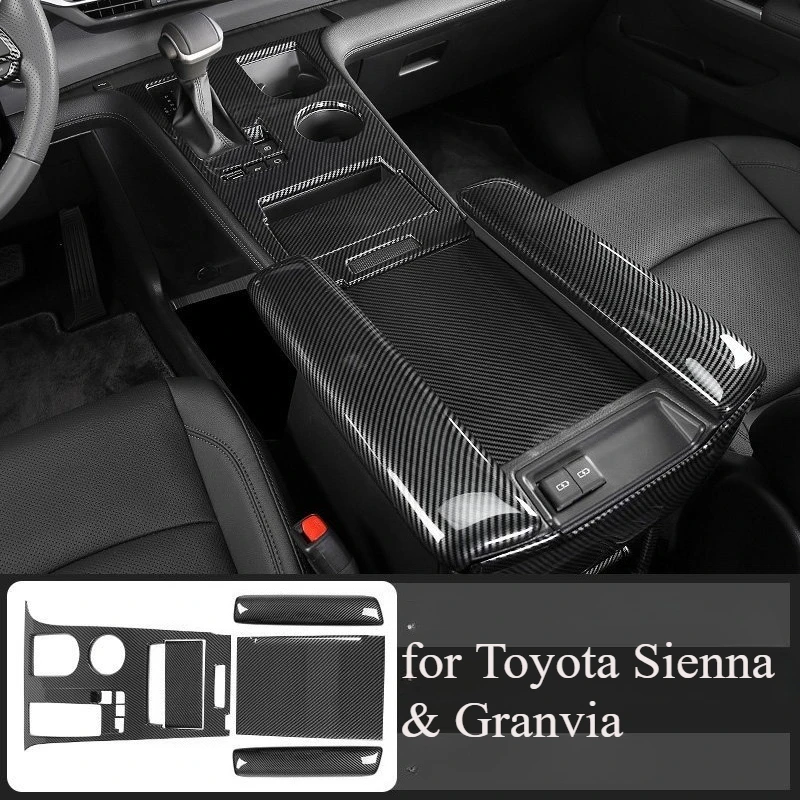 Carbon Fiber Gear Shift Panel & Center Console Armrest Lid Cover Trim Kit for Toyota Sienna & Granvia – Interior Accessories
Carbon Fiber Gear Shift Panel & Center Console Armrest Lid Cover Trim Kit for Toyota Sienna & Granvia – Interior Accessories