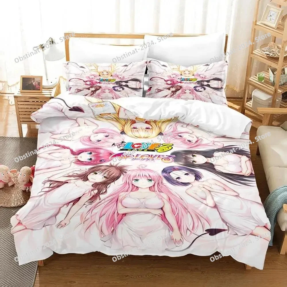 Anime Yami To LOVE Ru Bedding Set Duvet Cover Bed Set Quilt Cover Pillowcase Comforter King Queen Size Boys Adult Home Textiles
Anime Yami To LOVE Ru Bedding Set Duvet Cover Bed Set Quilt Cover Pillowcase Comforter King Queen Size Boys Adult Home Textiles