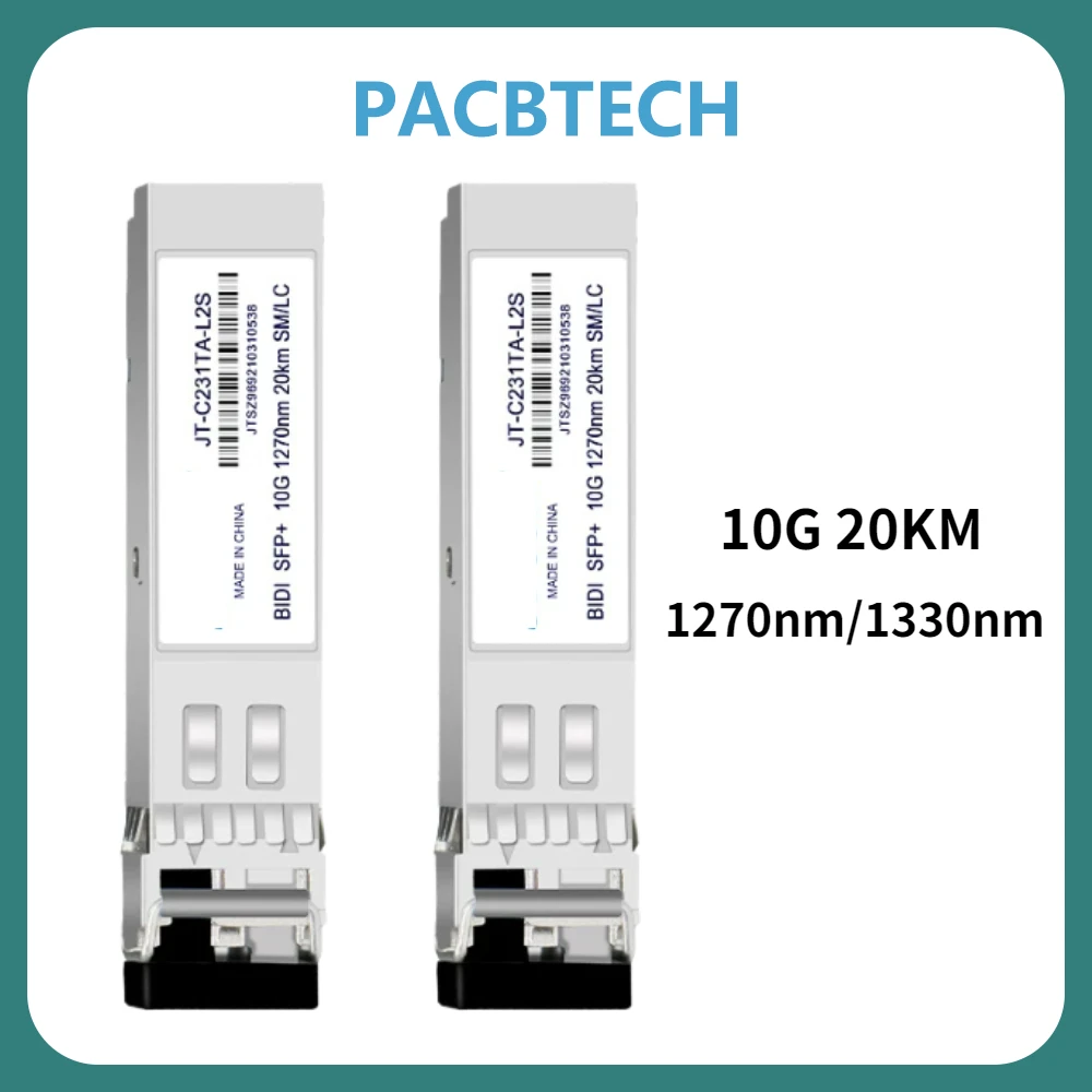 10G LC SFP Module BIDI SFP+ Fiber Optic Transceiver 1270nm/1330nm 20KM Single LC Compatible with Cisco Mikrotik Switch
10G LC SFP Module BIDI SFP+ Fiber Optic Transceiver 1270nm/1330nm 20KM Single LC Compatible with Cisco Mikrotik Switch