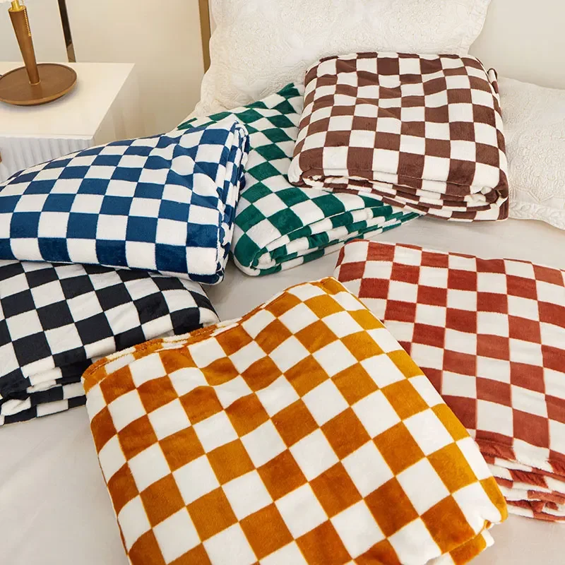 JBTP New Coral Velvet Printed Checkerboard Blanketsingle Layer Sofa Blanket Office Nap Blanket Air Conditioning Blanket
JBTP New Coral Velvet Printed Checkerboard Blanketsingle Layer Sofa Blanket Office Nap Blanket Air Conditioning Blanket