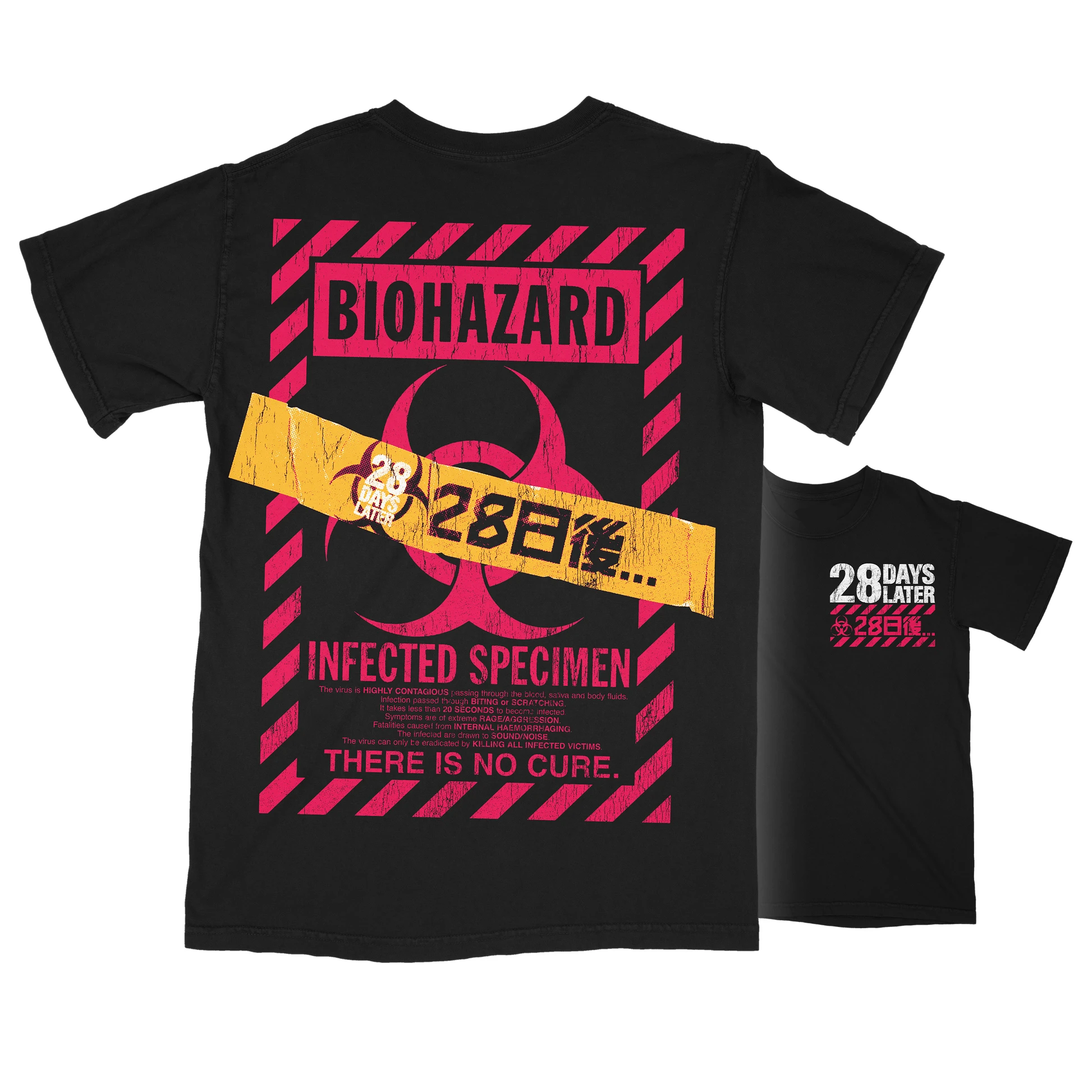 28 Days Later T-Shirt Men's Vintage Biohazard Print Classic Post-Apocalyptic Zombie Horror Graphic Short Sleeve Summer Top
28 Days Later T-Shirt Men's Vintage Biohazard Print Classic Post-Apocalyptic Zombie Horror Graphic Short Sleeve Summer Top