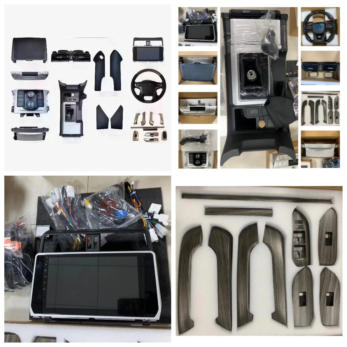 Interior Upgrade Kit for Prado FJ150 2010-2017 Large Screen and Steering Wheel in ABS Material Single Color
Interior Upgrade Kit for Prado FJ150 2010-2017 Large Screen and Steering Wheel in ABS Material Single Color