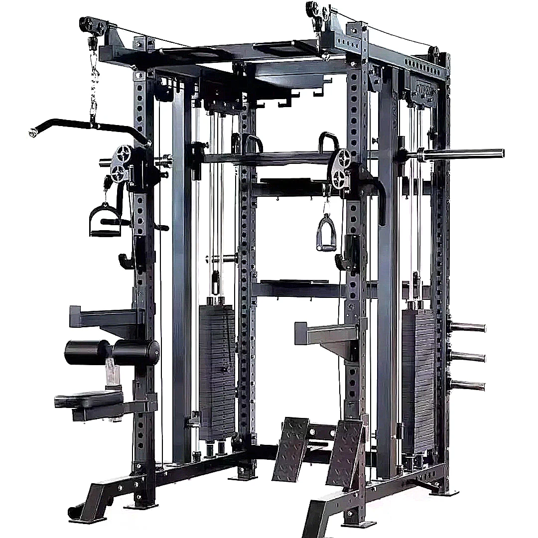 All in One Multi Functional Smith Machine Power Cage Rack With Smith Bar Multi Functional Strength Training Exercise Machine
All in One Multi Functional Smith Machine Power Cage Rack With Smith Bar Multi Functional Strength Training Exercise Machine